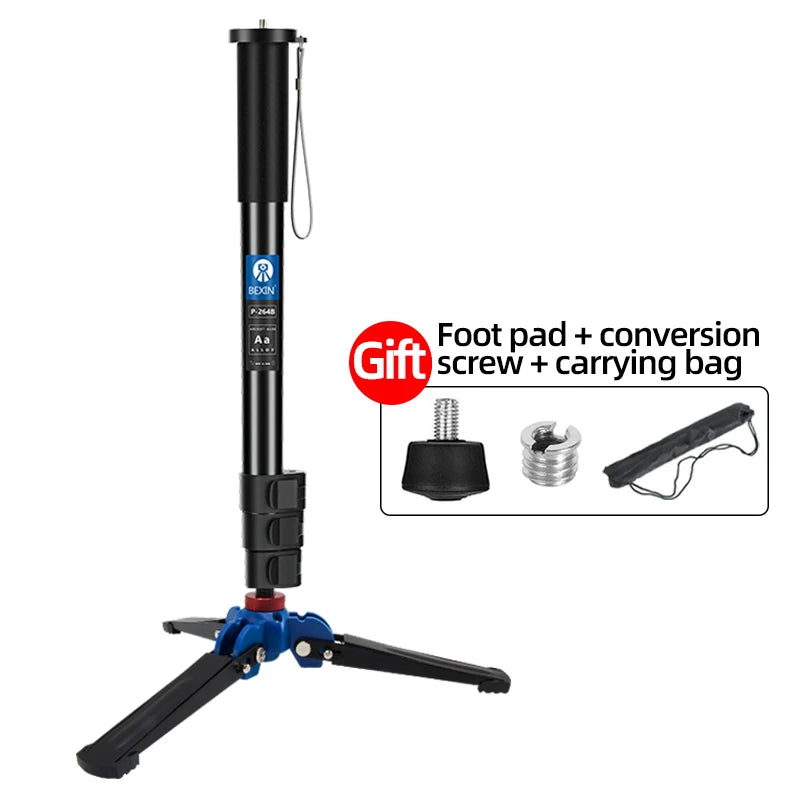 BEXIN Lightweight Aluminum Camera Monopod - DSLR Tripod Mount Adapter Support for Nikon Sony Cameras