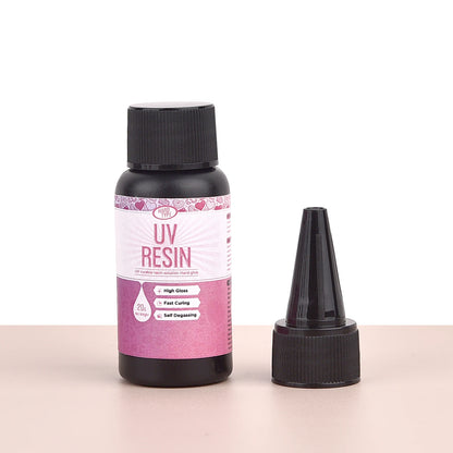 UV Epoxy Resin Glue - High Transparency Fast Drying Hard Resin Adhesive for DIY Jewelry Making & Craft Decor 20g/50g/100g