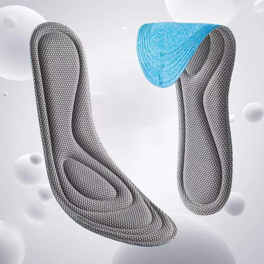 2 Pairs Memory Foam Orthopedic Insoles – Antibacterial, Sweat-Absorbing Shoe Inserts for Sports, Running, and Everyday Comfort