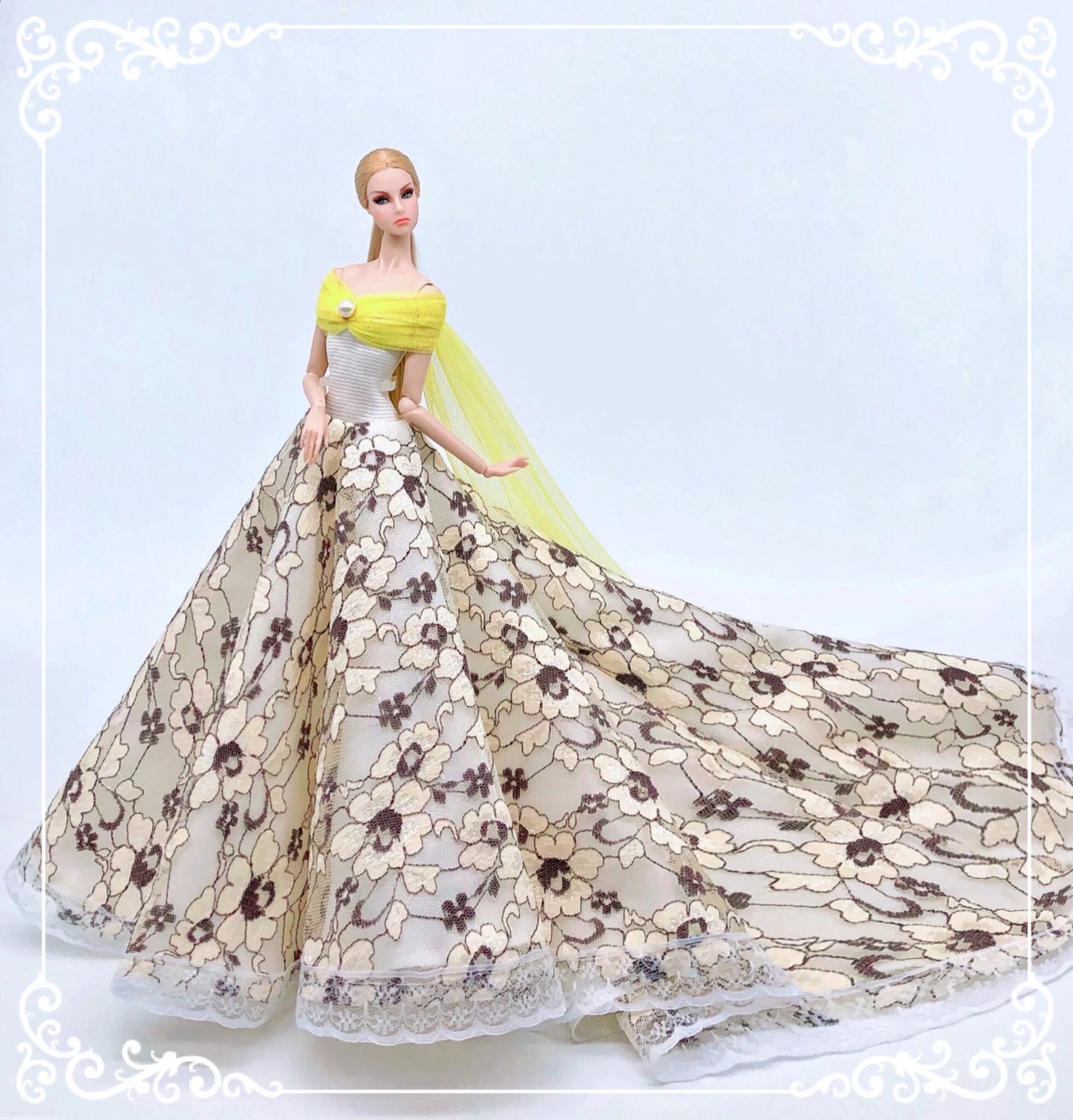 Barbie Doll Wedding Dress – Elegant Outfit for 11.5" & 12" Dolls