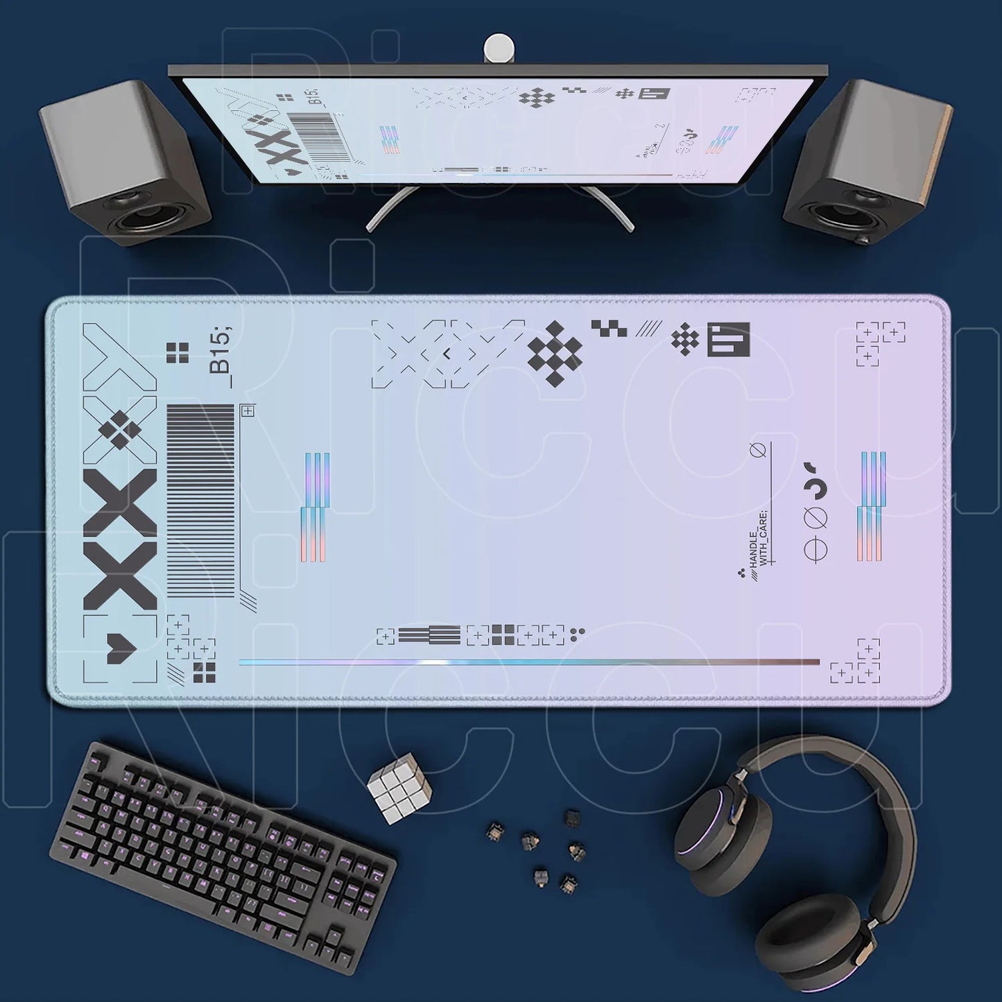 Cartoon Pink CSGO Gamer Mouse Pad – 400x900mm Anti-Slip Rubber Desk Mat for Keyboard & Gaming Accessories