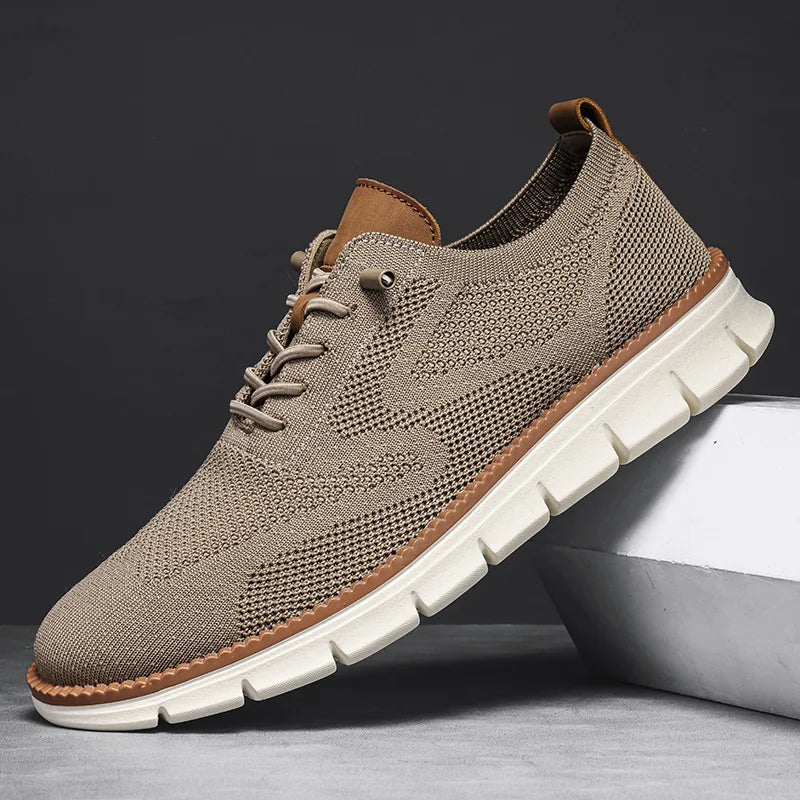 YRZL Men’s Casual Sports Shoes – Anti-Slip, Wear-Resistant, Breathable Cushioning with Color Blocking Design
