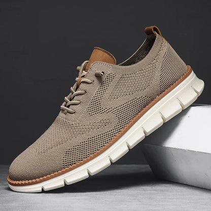 YRZL Men’s Casual Sports Shoes – Anti-Slip, Wear-Resistant, Breathable Cushioning with Color Blocking Design