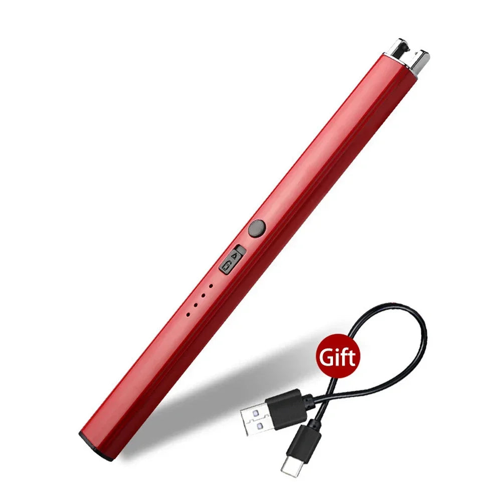 Electric Arc Plasma Lighter – USB Rechargeable Windproof Flameless Candle, Kitchen & Outdoor BBQ Ignition
