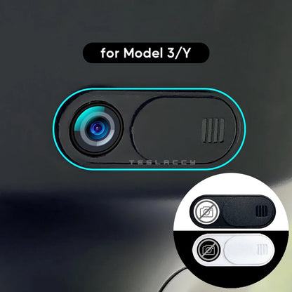 Webcam Privacy Cover - Sliding Camera Blocker for Tesla Model Y, Model 3, Cybertruck, Laptops, Tablets & iPad Devices