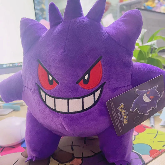 Kawaii Gengar Plush Toy — Pokémon Peluche Stuffed Doll, Devil Gengar Anime Plushie Cartoon Figure Christmas Gift