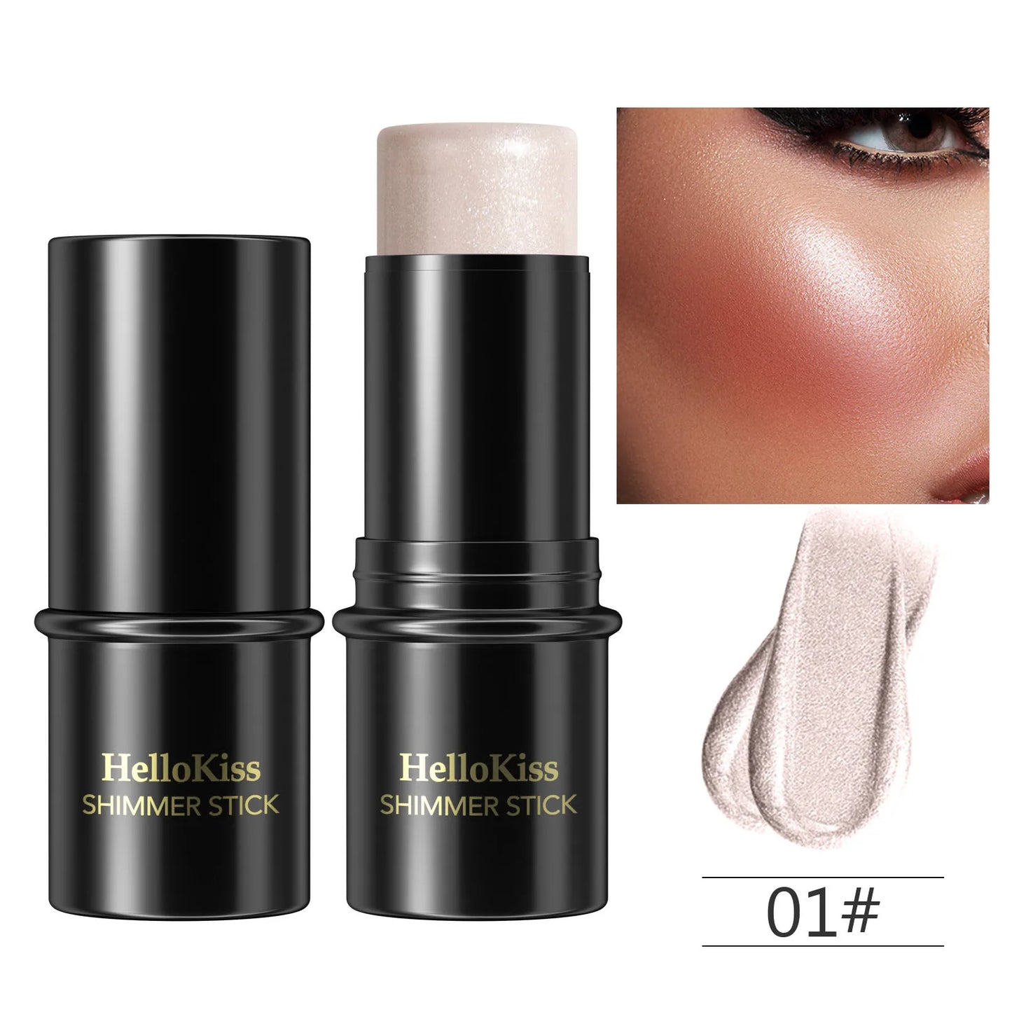 Highlighting & Bronzer Stick - Face Brightening Blusher, Rouge Concealer Pen, Long-Lasting Corrector & Nose Contouring Cosmetics
