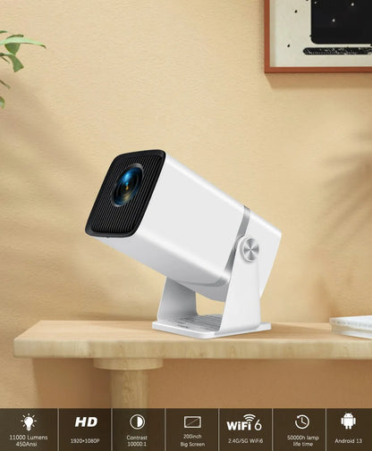 ThundeaL TD80W 4K Full HD Projector - Android WiFi 3D Home Theater, Portable Beam for Movies & Meetings (PK HY320)