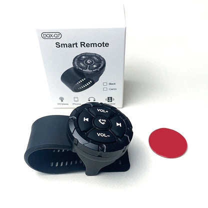 Wireless Bluetooth 5.3 Remote Button Helmet Earphone: Motorcycle/Bike Handlebar Media Controller - Convenient Steering Wheel Remote Control