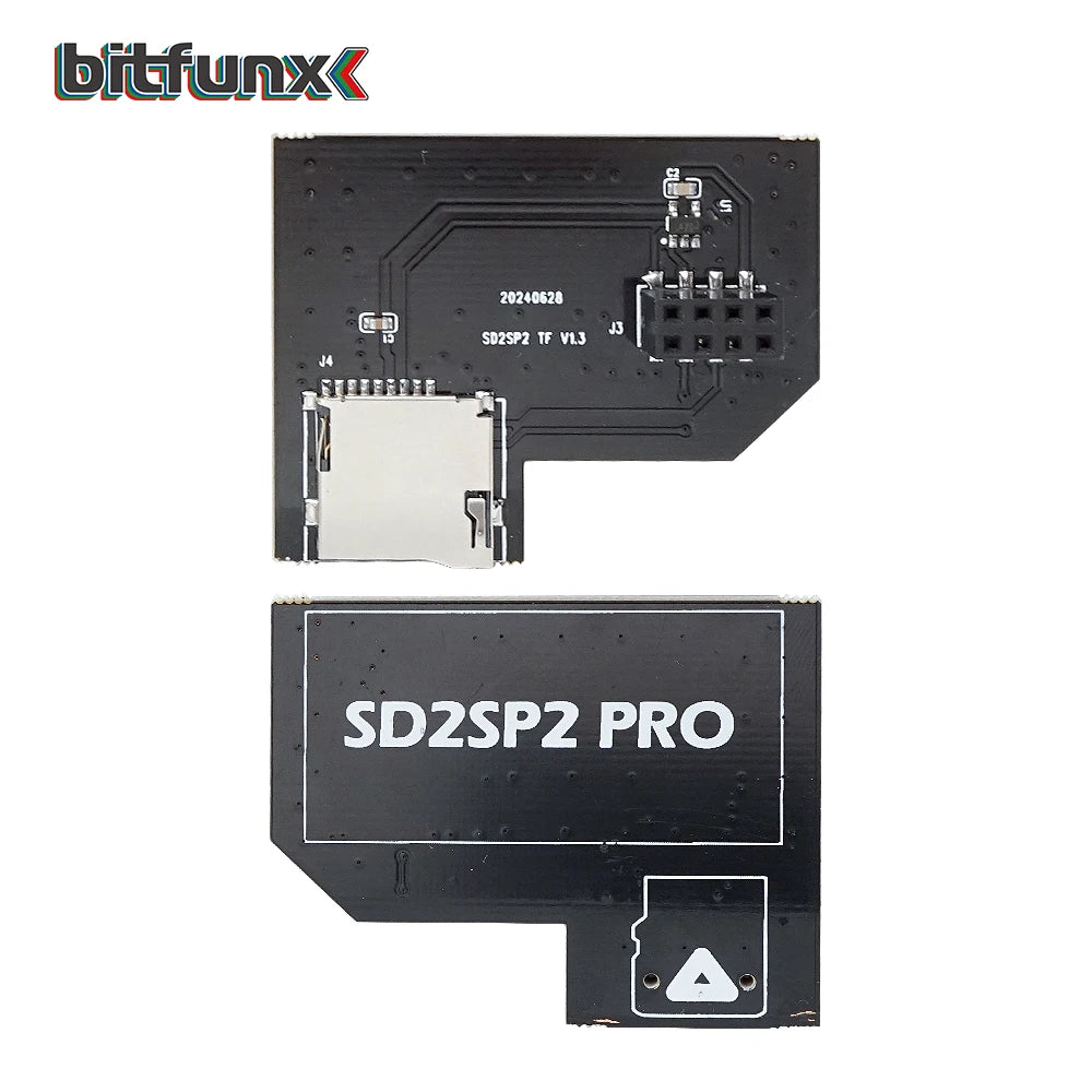 Bitfunx SD2SP2 Pro SD Card Adapter – MicroSD TF Card Reader for Nintendo GameCube NGC NTSC Serial Port 2