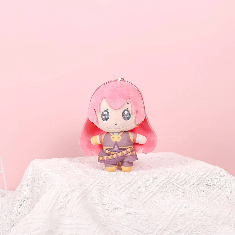 New Hatsune Miku 14cm Plush Keychain – Cute Soft Anime KAITO MEIKO Series Len Rin Stuffed Doll Bag Pendant, Girls Gift