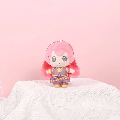 New Hatsune Miku 14cm Plush Keychain – Cute Soft Anime KAITO MEIKO Series Len Rin Stuffed Doll Bag Pendant, Girls Gift