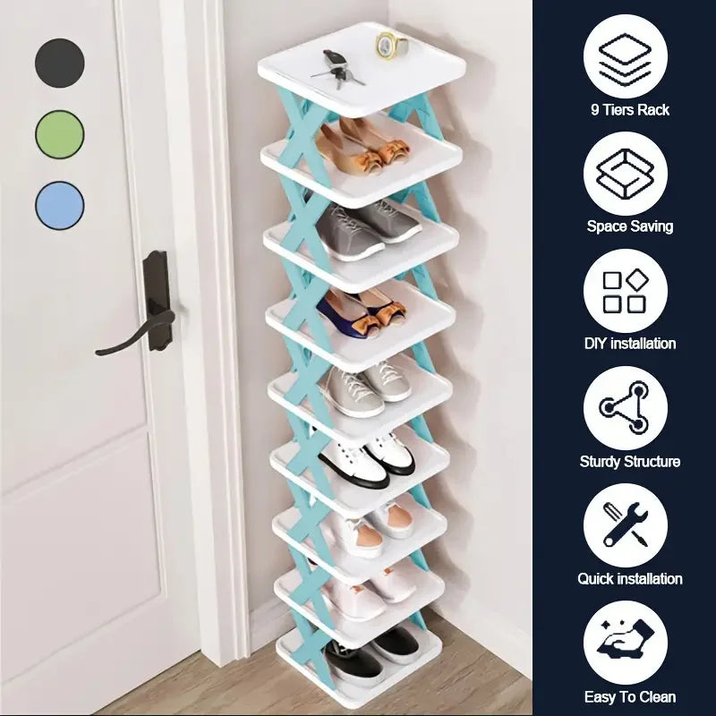 Multi-Layer Detachable Shoe Rack Storage Organizer — Space-Saving Household Shoe Shelf Cabinet