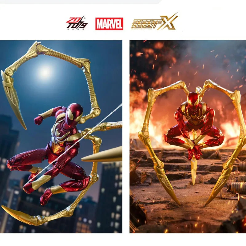 Spider-Man Action Figure - Miles Morales, Scarlet Spider, Hobie Brown & Iron Spider Collectible Toy Gift