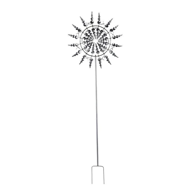 Outdoor Metal Wind Spinner – Rotating Windmill Garden Decoration & Yard Art