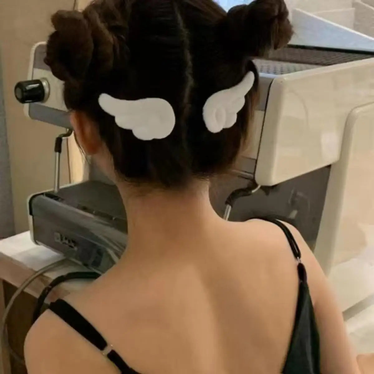 Sweet Angel Wing Plush Hair Clips - Cute Girls’ Bangs Hairpins & Fashion Side Clip Accessories