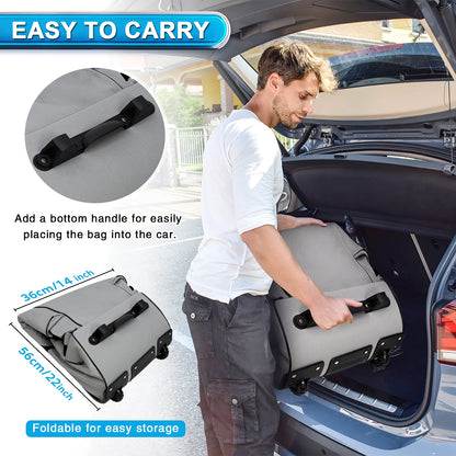 Heavy Duty Golf Travel Bag – 900D Polyester Oxford, Wear-Resistant, Foldable Soft-Sided Case with Zipper & Wheels