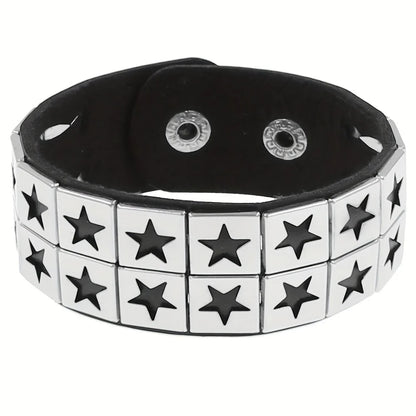 Gothic Punk Multi-Chain Bracelet – Retro Street Dance Jewelry for Halloween, Cosplay, Christmas & Birthday Gifts