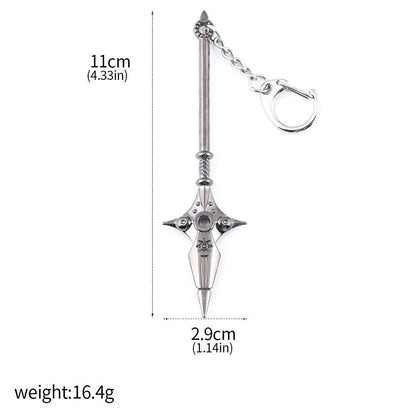 Seven Deadly Sins Escanor Rhitta Axe Keychain - Divine Axe Bottle Opener Keyring Anime Gift Accessory