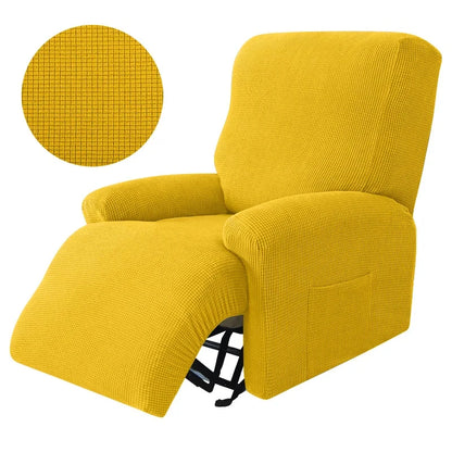 4pcs Recliner Sofa Cover Set - Stretch Spandex Couch Slipcovers with Non-Slip Fit for Armchair & Lazy Chair