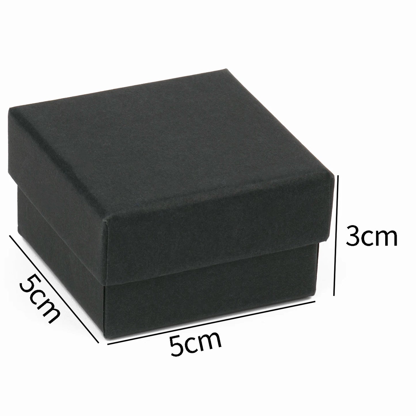 Black Square Jewelry Gift Box Organizer — Display & Packaging for Rings, Earrings, Necklaces, Bracelets, Brooches
