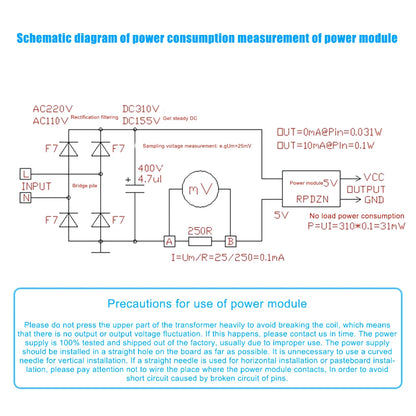 AC-DC 5V Power Supply Module - 220V AC to 5V DC Buck Converter 5W/10W Step Down Transformer