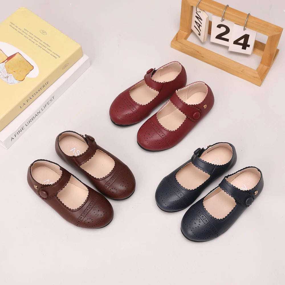 Kids Leather Shoes - Soft Mary Jane & Oxford Flats for Baby Girls and Boys, Princess & Dress Style