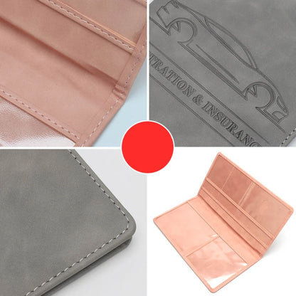 Car Registration & Insurance Holder – Leather Driving License Cover, Auto Documents Storage Bag & Credit Card Holder