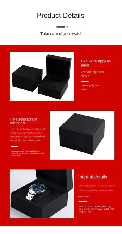 Custom Logo Watch Storage Box – Professional Packaging Case for Business, Transport & Personal Gift Use