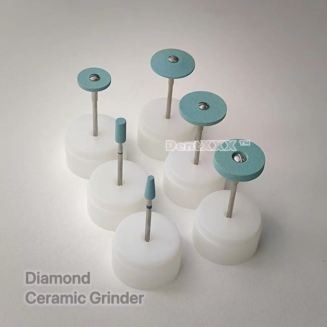 Diamond Polishing Stone Grinder - 2.35mm Shank Coarse Grit Polishing Head for Precision Finishing
