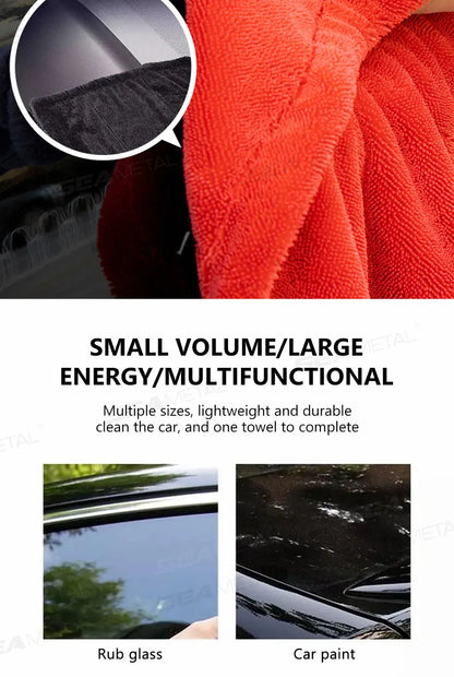 SEAMETAL 1200GSM Microfiber Car Towel – Ultra-Soft Heavy-Duty Drying & Detailing Cloth