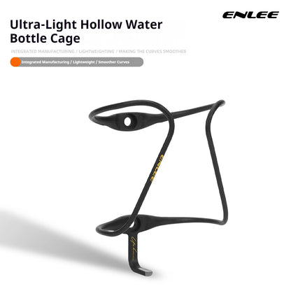 ENLEE 9.2g Carbon Fiber Bottle Cage - Ultra-Light Aerodynamic Cycling Water Bottle Holder for Road Racing Bikes