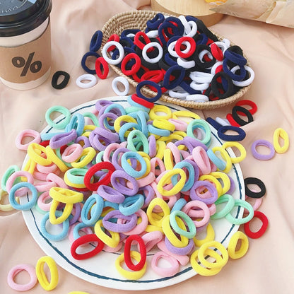20/50PCS Kids Elastic Hair Bands – Girls Sweets Scrunchie Rubber Bands for Children Hair Ties & Headbands