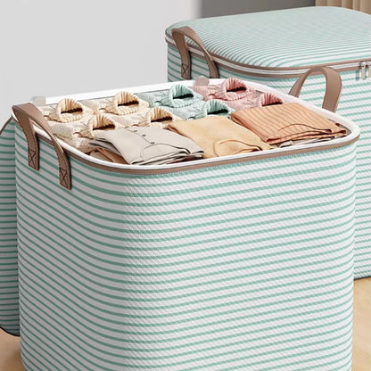 Large Capacity Non-Woven Storage Bag – Household Closet Organizer for Quilts, Clothes & Toys, Foldable Wardrobe Storage Solution
