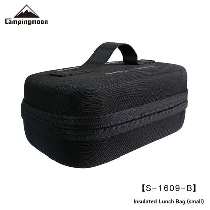 CAMPINGMOON Insulated Lunch Bag - Square EVA Impact-Resistant Outdoor Picnic Bento Storage Bag