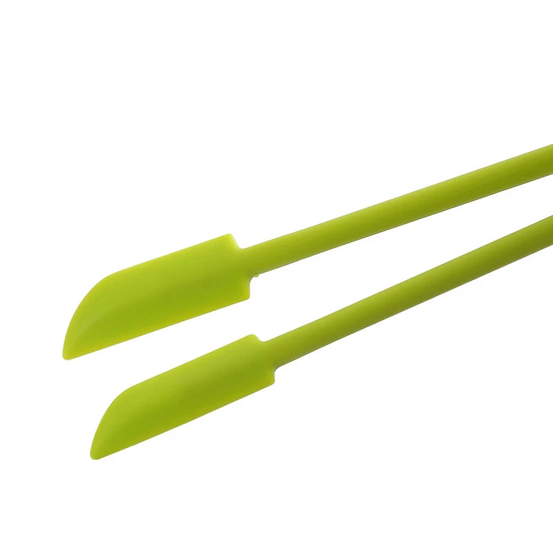 Silicone Mini Scraper Set for Cosmetics & Baking - Dual-End Spatula and Spoon, 3-Piece Bottle & Jam Scraper Kit