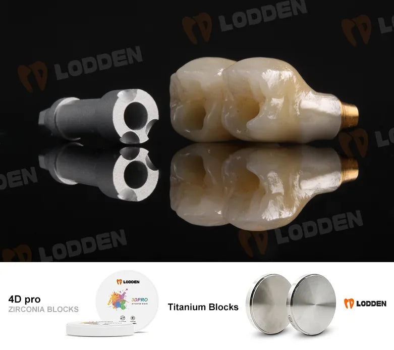 LODDEN 98mm GR2/GR5 Dental Titanium Disc — CAD/CAM Milling Block for Implants, Abutments & Dental Framework