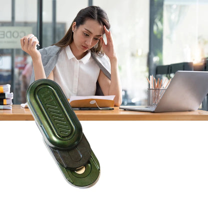 Metal Pod Fidget Slider - Stress Relief Desk Toy for Adults & Kids