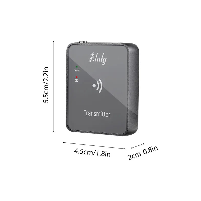 Btuty 2.4GHz Wireless Earphone Monitor System – Rechargeable Transmitter & Receiver with Lossless Digital Transmission