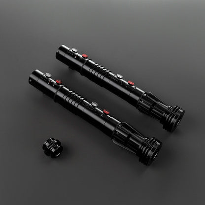 Darth Maul Double-Edged Neopixel Lightsaber – Xenopixel Jedi Laser Sword for Heavy Dueling & Cosplay