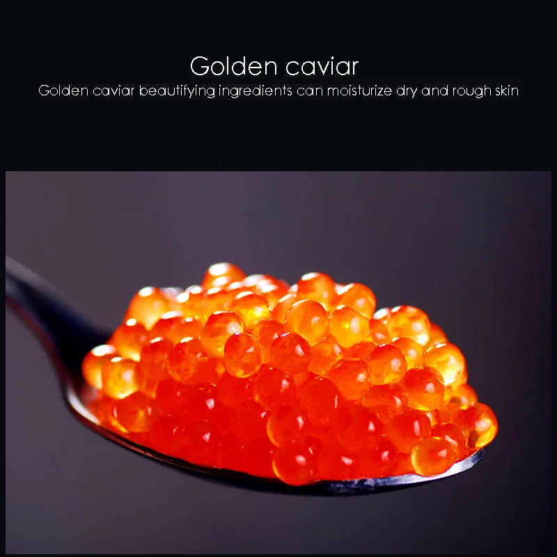 Golden Caviar Facial Mask Sheets – Moisturizing, Oil-Control, Anti-Aging & Anti-Wrinkle Skin Care Treatment
