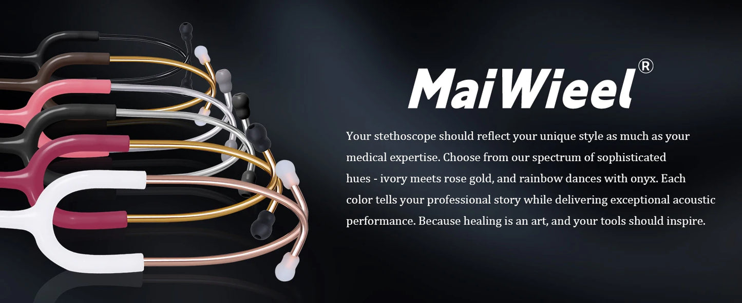 Portable Double-Sided Medical Stethoscope — Professional Cardiology Stethoscope for Doctors, Nurses, and Medical Use