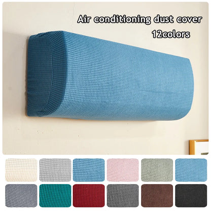Polar Fleece Air Conditioner Cover: Wall-Mounted Anti-Dust Protector, Easy Cleaning Polyester AC Cover for Home Use