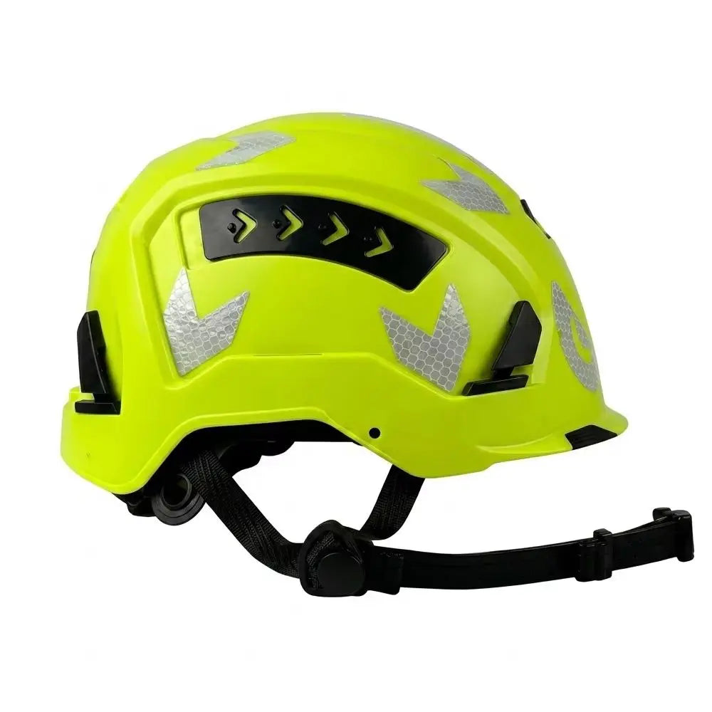 ANSI CE Safety Helmet - Breathable ABS Construction Hard Hat with Sliding Vents & Reflective Stickers