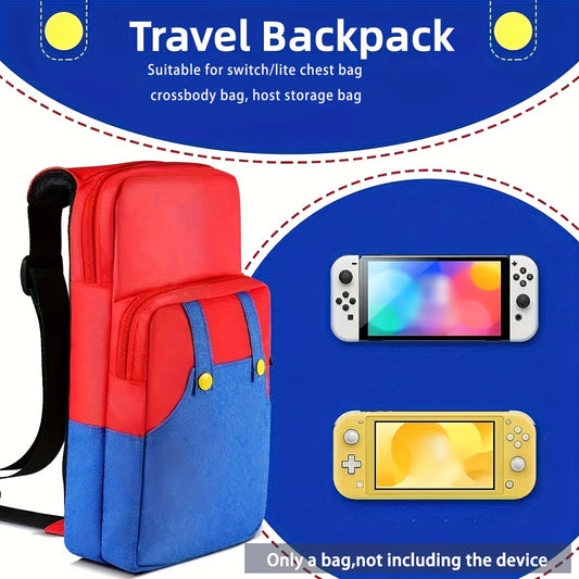 Cute Waterproof Travel Bag for Nintendo Switch/Lite/OLED & Steam Deck – Crossbody Shoulder Chest Console Accessory Bag