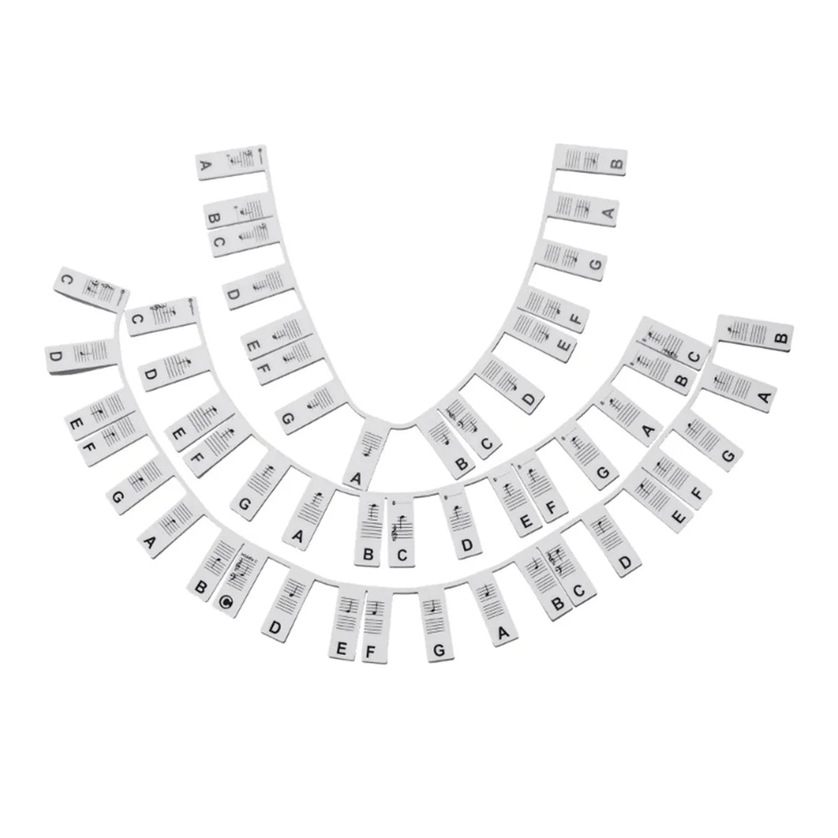 Miwayer Removable Piano Keyboard Stickers – Note Labels for 88/61 Keys, Learning Guide for Beginners