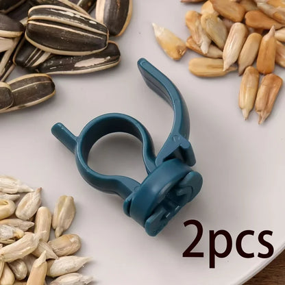 2Pcs Sunflower Seed Cracking Pliers - Handheld Seed Peeler with Easy-Grip Design and Teeth Protection Tool
