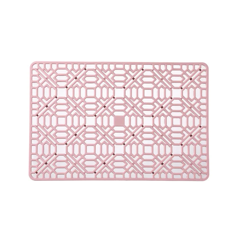 Food-Grade Silicone Hollow Insulation Mat – Non-Slip Kitchen Sink Protector & Desktop Table Mat