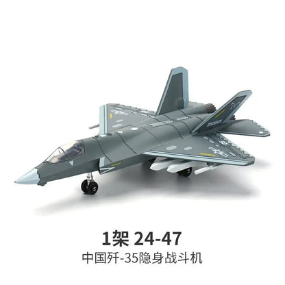Military Building Blocks Set - F22 Fighter Jet M1A2 Tank & Helicopter Model Toys for Boys Christmas Gifts