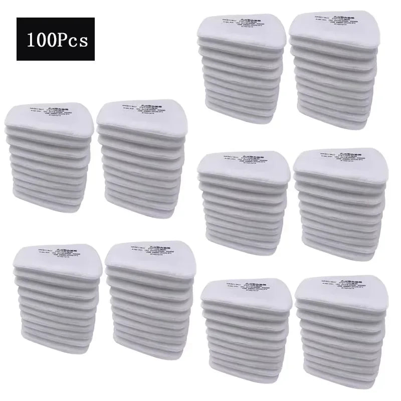 3M Gas Mask Respirator Filters – 6001, 6002, 6004, 6200, 6800, 7502 with 5N11 Cotton & 501 Dust Protection